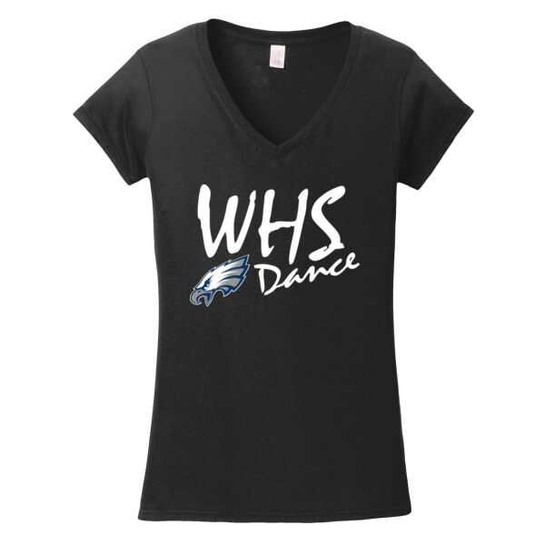 Ladies V Neck Dance T Thumbnail